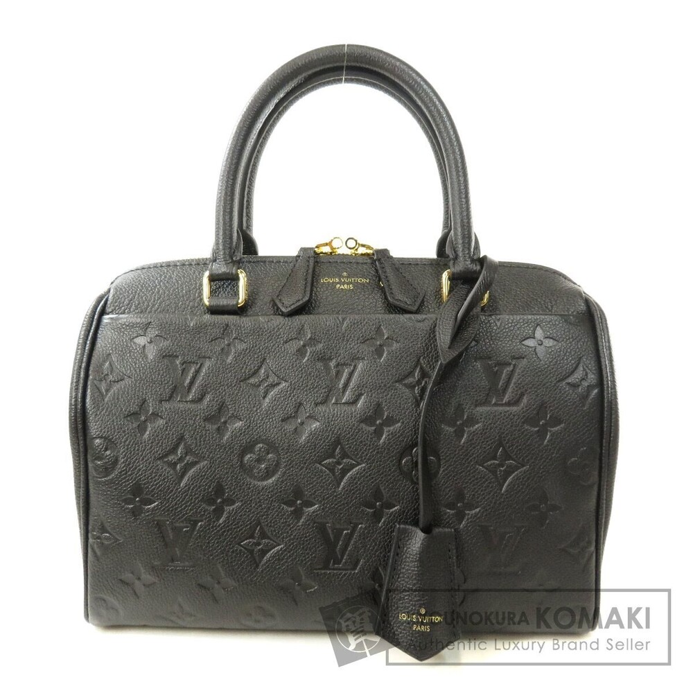 Louis Vuitton Speedy Bandouliere Empreinte 2Way Shoulder Bag Leather Yellow Gray